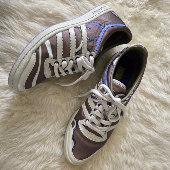 Women's Adidas '07 Sleek Series 3 Stripe Sneakers SZ 7 - Picture 1 of 11